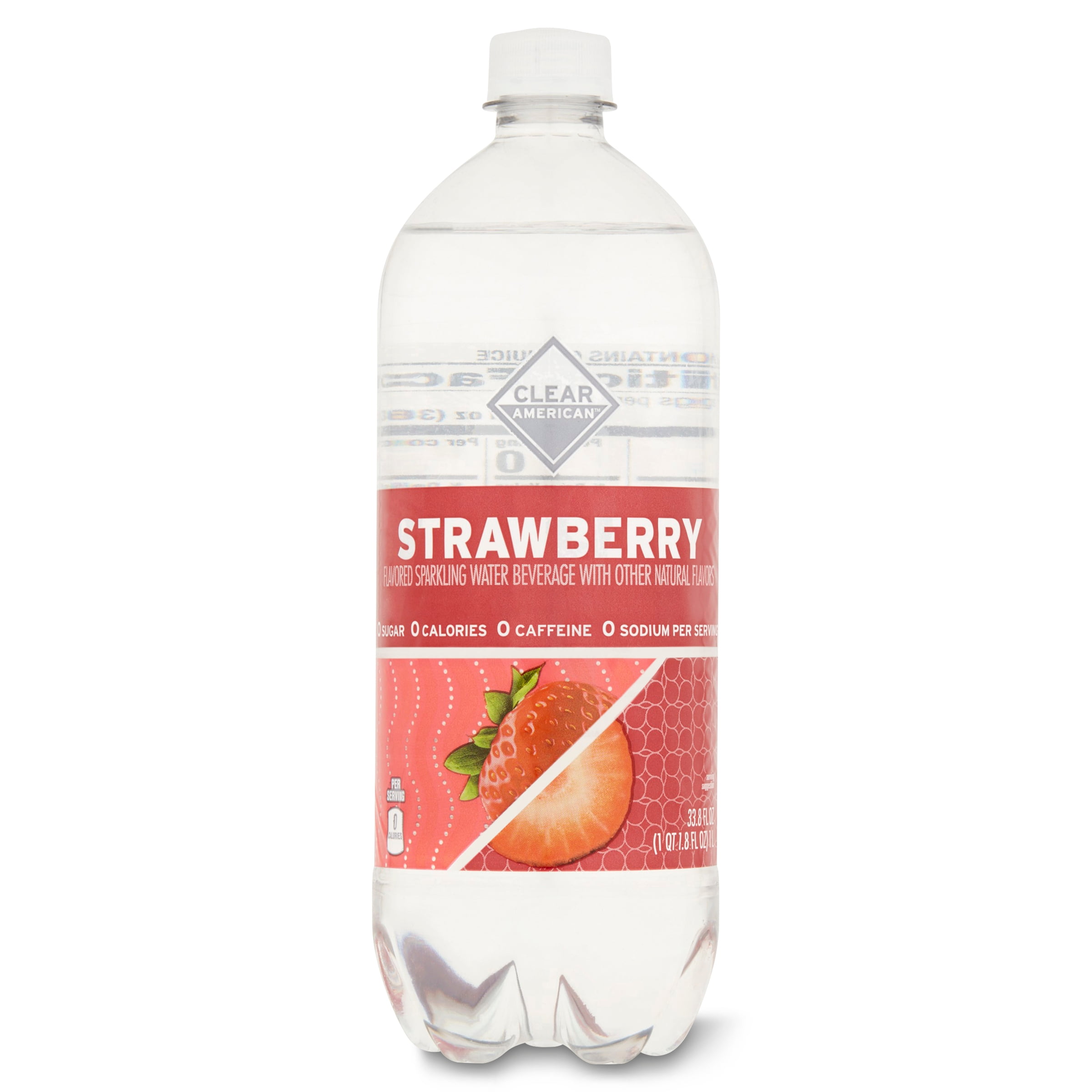 Clear American Sparkling Water, Strawberry, 33.8 fl oz – furniturezstore