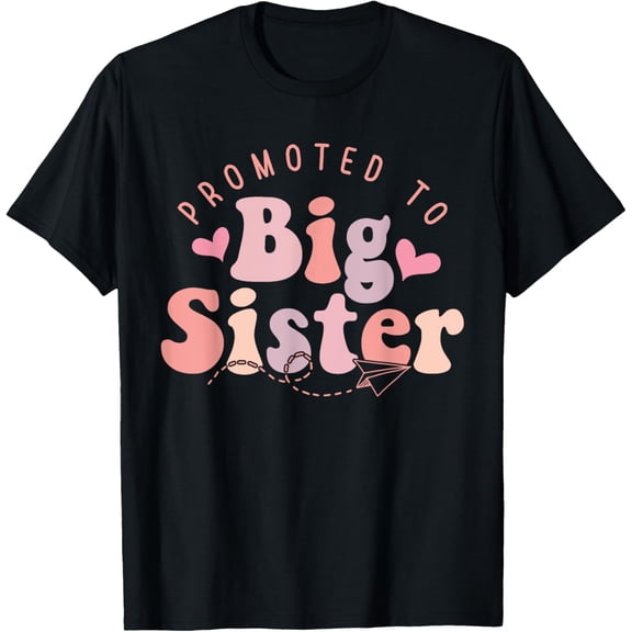 Kids Promoted To Big Sister Shirt Big Sister To BeGroovy T-Shirt