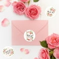 thumbnail image 4 of Flower Stickers,Thank You Adhesive Stickers for Party Gift Sealing,15sheet, 4 of 7