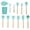 YELLOW, variant on Silicone Kitchen Utensils Set, 12Pcs Non-Stick Heat Resistant Cooking Utensils Spatula Set