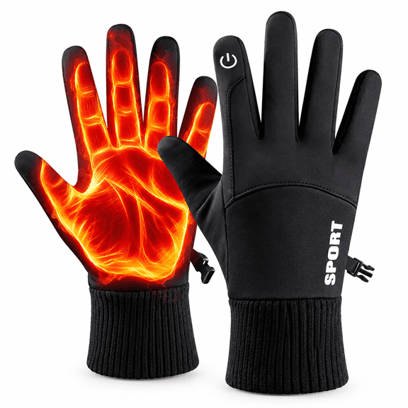 FLORNIX Winter Warm Waterproof Windproof Non-Slip Touch Screen Gloves Outdoor Equipment