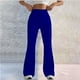 thumbnail image 2 of Pantalones de yoga de cintura alta y talle alto para mujer - Pierna ancha, poliéster/spandex, tallas S-XXL, aptos para fitness/casual, secado rápido, alta elasticidad, 2 of 5