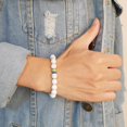 thumbnail image 3 of Peace Pareja Joyería Turquesa Turquesa blanco Yinane pulsera de cuentas, 3 of 8