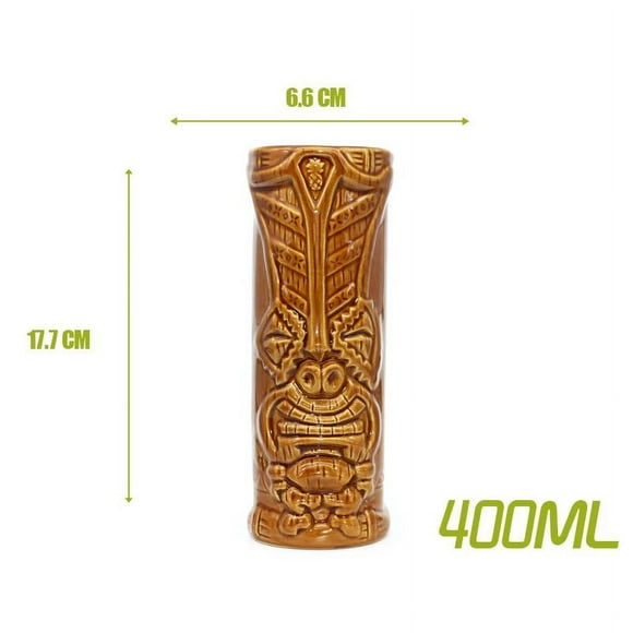 390ml Hawaii Tiki Mugs Cocktail Cup Beer Beverage Mug Wine Mug Ceramic Easter Islander Tiki Mug Bar Tools