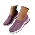 thumbnail image 3 of Womens Shoes,Casual Loafers Breathable On for Everyday Wear Comfortable Casual Loafers for Lightweight Sneakers,Shoes for Women,Purple,9, 3 of 9