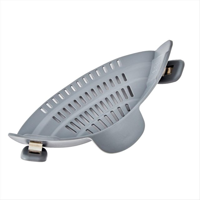 Colador de Silicona Ajustable con Clip para Ollas, Sartenes y Tazones. Escurridor de Mano para Fideos y Pasta.