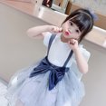 thumbnail image 5 of Mercatoo Baby Girl Summer Clothes Baby Girl Clothes Outfits Cotton Solid Color Tops Casual 2PC Set, 5 of 9