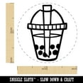 thumbnail image 2 of Yummy Bubble Tea Boba Milk Dessert Drink Self-Inking Rubber Stamp Ink Stamper - Brown Ink - Large 1-1/2 Inch, 2 of 7