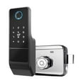 thumbnail image 1 of Door Lock, Finrprint Gate Lock Tuya Outdoor TTlock Smart Door Lock Digital IC Card Rim Electronic Door Lock Suitable For Home Garden ,Easy to Install, 1 of 7