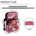 thumbnail image 6 of Chririnla Polyester Crossbody Purse Lightweight Portable Crossbody Bag for Hiking, Valentine's Day Heart Print Crossbody Bags, 6 of 7