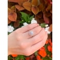 thumbnail image 4 of 0.85 Ct Brilliant Round Shape Solitaire with Accents Genuine Diamond Beautiful Wedding Ring for her Solid 18K Rose Gold Size 7, 4 of 7