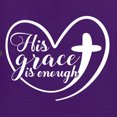 thumbnail image 5 of Wild Bobby His Grace Is Enough Heart Inspirational/Christian Women Graphic Long Sleeve Tee, Purple, X-Large, 5 of 5