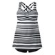 thumbnail image 4 of MKLEKYY Trajes De Baño Mujer Women'S Swimwear Tankini 2 Piece Normal Swimsuit Backless 2 Piece Printing Adjustable Print Color Padded Strap Bathing Suits Sexy Vacation Beach Wear, 4 of 6