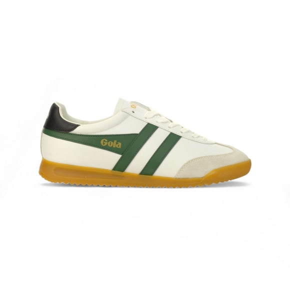 Gola Men's Torpedo Leather White/Evergreen/Black Sneakers CMB622IN<span> - </span>8
