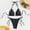 Glisme124-Black, variant on Glisme Swimsuits For Women New Split Bikini Backless Lace Up Beach Vacation Bikini Set Black Bathing Suits For Swimsuit Party