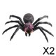 thumbnail image 1 of Paquete de 2-4 figuras de araña juguete preescolar aprendizaje para fiesta de Halloween niños pequeños 2 piezas, 1 of 8