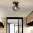 thumbnail image 3 of Semi Flush Mount Ceiling Light, Retro Black Ceiling Light Fixtures, Easy To Install For Hallway, Living Room, Dining Room, Kitchen, 3 of 6