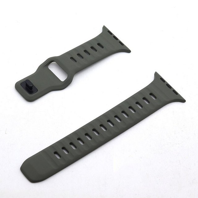 Correa de silicona suave para Apple Watch, pulsera para iWatch Series 8, 7, 6, SE, 5, 4, 3, 49mm, 44mm, 45mm, 42mm