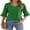 Green, variant on Weardear Women's Ruffle 3/4 Sleeves Tops Summer Fall V Neck Shirt Dressy Casual Loose Tunic Tops