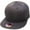 Dark Gray, variant on Solid Cotton Snapback Flat Brim Baseball Cap Adjustable Classic 6 Panel Hat