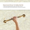 thumbnail image 3 of EBTOOLS Bathtub Handrail, Safety Grab Bar, Brass For Bathroom Wall Around Bathtub Shower Room Steps Without A Railing, 3 of 8