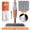 Gray-Orange, variant on SEFREG Spray Mop for Multi-Surface Heavy-Duty Cleaning with 4 Washable Microfiber Pads,Refillable Bottle,Functional Scraper,360°Rotating Head,One-Handed Operation,Wet/Dry Use,Rust-proof Aluminum Pole