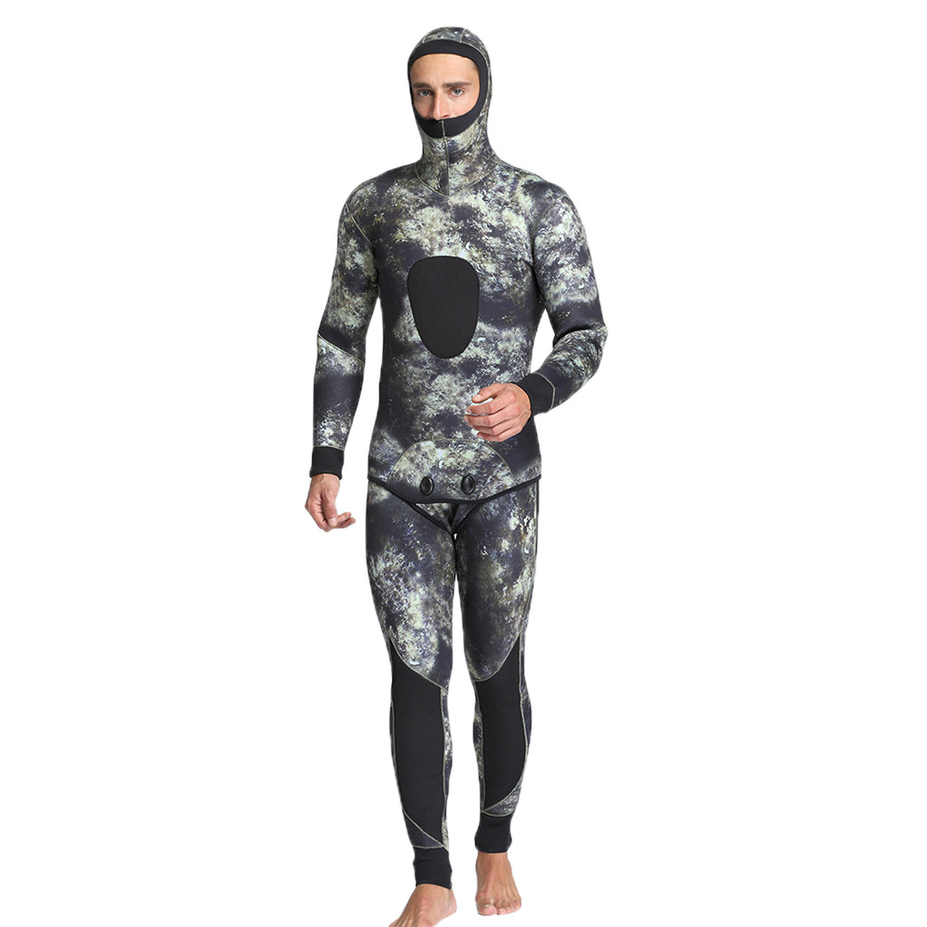 2 piece Wetsuits For Men In Cold Water 3Mm zip pront Super Stretch