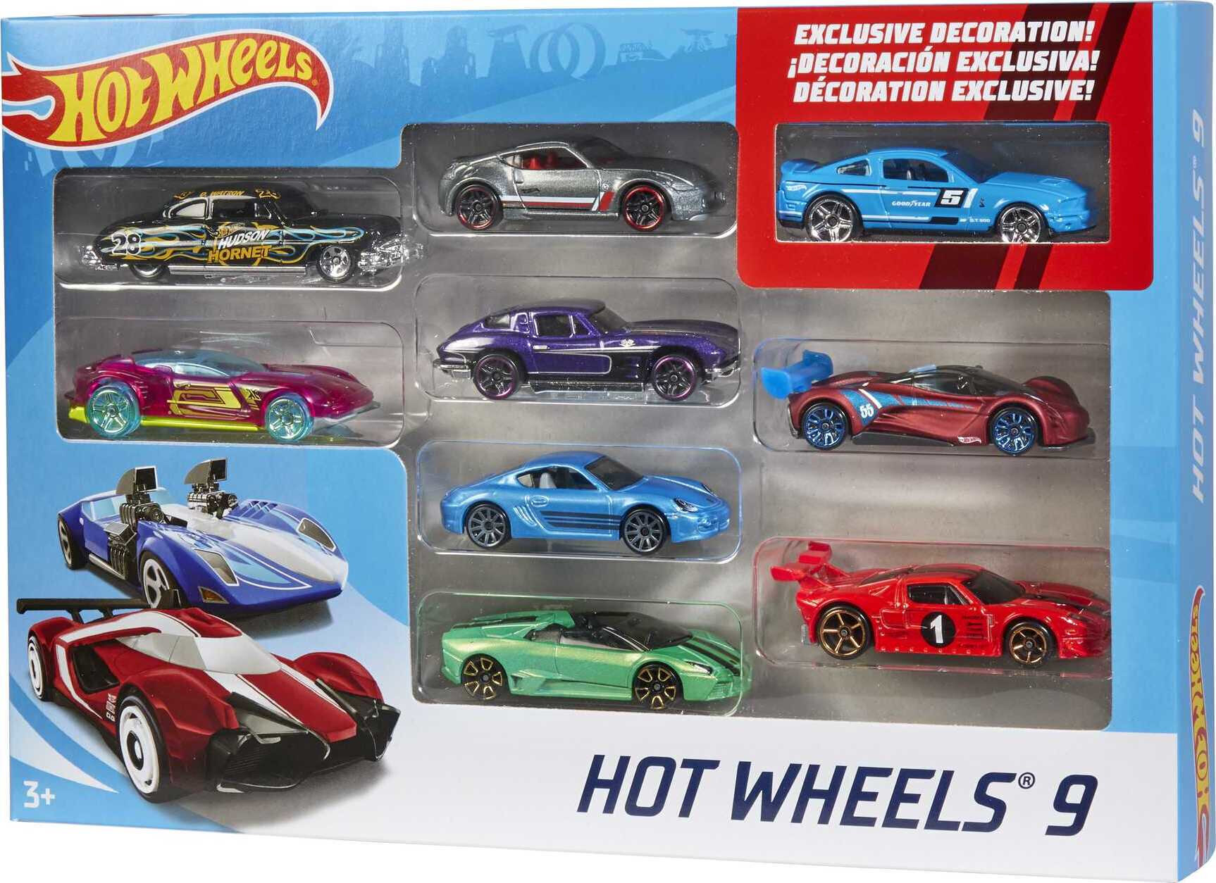 Hot Wheels Gift Set of 9 Toy Cars or Trucks in 1:64 Scale (Styles May Vary) - image 7 of 7