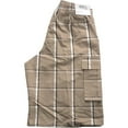 thumbnail image 3 of Shaka Wear Men's Cargo Shorts, Relaxed Fit, Plaid, Elastic Waist - Khaki - XXL, 3 of 4