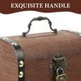 thumbnail image 5 of Eease Vintage Wooden Treasure Chest Locking Jewelry Box for Keepsakes, 5 of 5