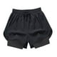 thumbnail image 5 of Pantalones cortos deportivos de doble capa para hombre, transpirables, informales y deportivos para baloncesto. 3XL, 5 of 8