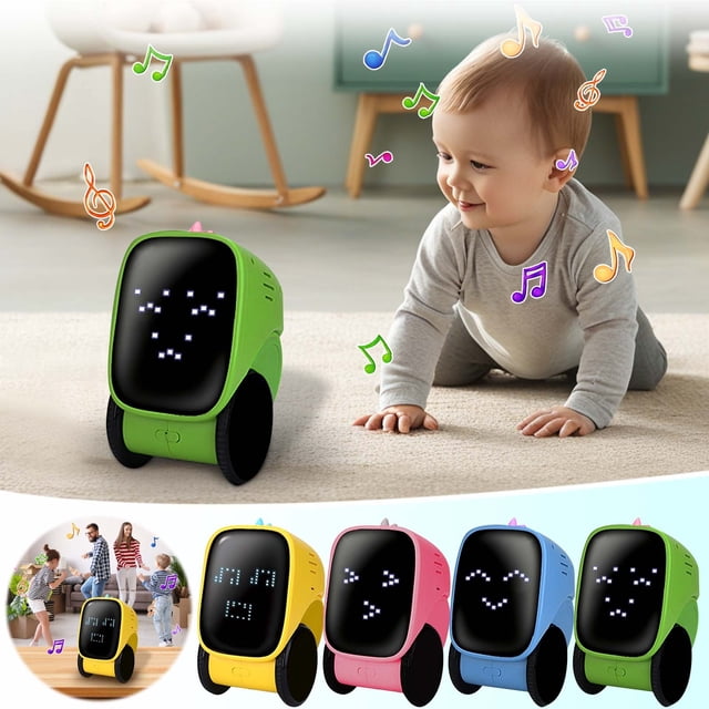 Oefntac jusqu'à 40 % de Rabais sur les Cadeaux Jouets pour Enfants Robot Intelligent Rechargeable Contrôle Vocal Enregistrement de Dialogue Induction Programmation Éducation Précoce Jouet à Induction