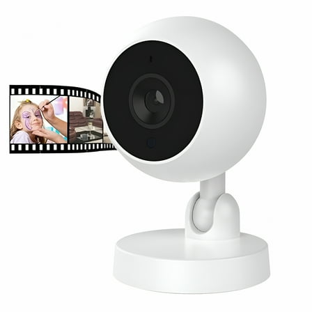 GJX Security Camera, 1080P Baby Monitor Rotatable Camera, WiFi IP Camera with Night Vision, 2-Way Audio, Motion Detection, Pet Cat Dog Cam