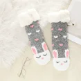 thumbnail image 2 of Boliang Kids Girls Boys Slipper Socks Soft Thick Cozy Fuzzy Animal Anti-Slip Winter Thermal Christmas Socks Indoor, 2 of 6