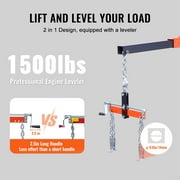 VEVOR 2T Folding Engine Crane Engine Hoist with Level 4400 lbs/2 ton Heavy-Duty Cherry Picker Shop Crane Oldable Engine Crane