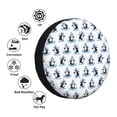 thumbnail image 4 of Sikiie Skiing Penguin Funny PVC Leather Spare Tire Wheel Cover Spare Tire Cover, for Car Truck SUV Camper Trailer Universal Fit(14-17in)-14 inch, 4 of 6