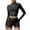 Black, variant on Bovxnpu Sports Shirts for Women, Women's Long Sleeve Crop Workout Tops Slim Gym Yoga Running Shirts for Women