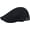 Black, variant on Breathable Mesh Newsboy Cap Adjustable Flat Beret Hat Lightweight Ivy Cap Men Duckbill Driving Hat for Travel Navy Blue