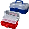 thumbnail image 6 of 3 Layers Fishing Tackle Box Organizer Storage Box Cantilever Box Multifunctional E, 6 of 6