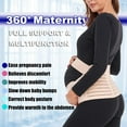 thumbnail image 2 of Maternity Belt 3 in 1 Pregnancy Support Belt for Back, Pelvic & Hip Pain Adjustable Maternity Belly Support Band, 2 of 6