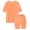 Orange, variant on GiLiling Girls Short Sets Two Piece Outfits Summer Short Sleeve Soft T-Shirt and Lightweight Slim Shorts Comfy Sweatsuit (Purple, 7-8 Years)