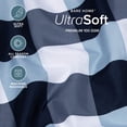 thumbnail image 4 of Premium 1800 Ultra-Soft Microfiber Collection Sheet Set - Double Brushed - Hypoallergenic - Wrinkle Resistant - Deep Pocket (Full, Gingham Blue), 4 of 8