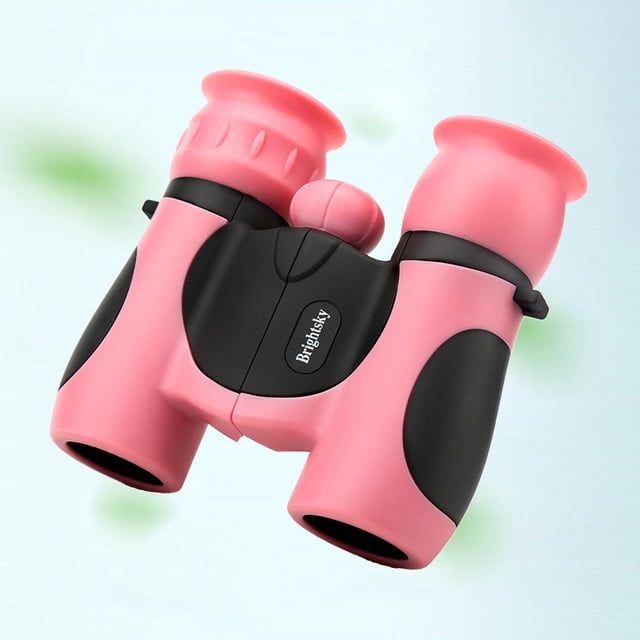 Prismáticos claramente plegables 8x21 para de 3 a 12 , juguetes para y niñas, senderismo, regalos de cumple, regalos de aprendizaj Rosa CUTICAT niños binoculares