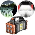 thumbnail image 3 of HJQEQVD Rechargeable Flashlight Camping Light with Solar Charger Multi Lamp Handheld Torch Electric Flashlight for Outdoor Hiking Indoor Power Outages, 3 of 4