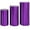 Purple, variant on sunsanly 3 Pcs Party Cylinder Pedestal Stand Cover Plinth Pillar Decorative Sleeves Birthday Party Wedding Decor Dessert Base Wrap Cloth Party Planner