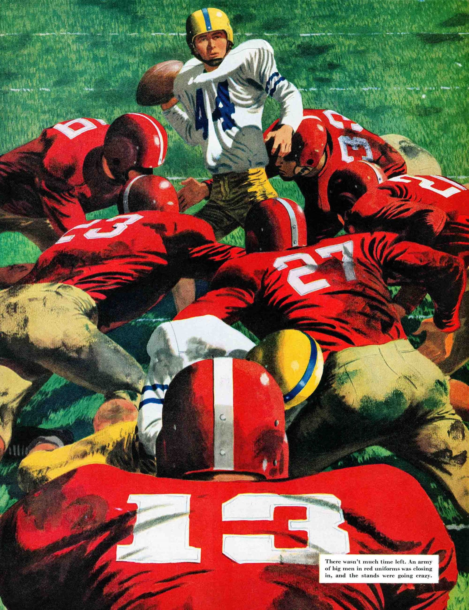 Marmont Hill Touchdown Play by Fred Ludekens Painting Print on Canvas