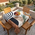 Bohemian Arch Sun Abstract Geometric Table Cloth 54x54in, Waterproof ...