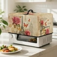 thumbnail image 2 of TSOVTHRID Eiffel Tower Rose Butterfly Print Microwave Oven Dust Cover Dust Cover for Microwave Oven Universal Small Appliance Dust Covers Dirt and Fingerprint Protection, 18.25"W x 14.5"D x 11"H, S, 2 of 7