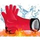 thumbnail image 1 of Guante de cocina, manoplas de horno resistentes al calor, guantes antideslizantes de silicona y algodón para barbacoa, resistentes al calor, para barbacoa, horno, 1 par Sailing Electrónica, 1 of 2