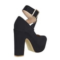 thumbnail image 3 of Zapato Tacón Alto Mujer Casual negro Cerrado Gamuza Ajuste Pulcera Castalia Casual, 3 of 3